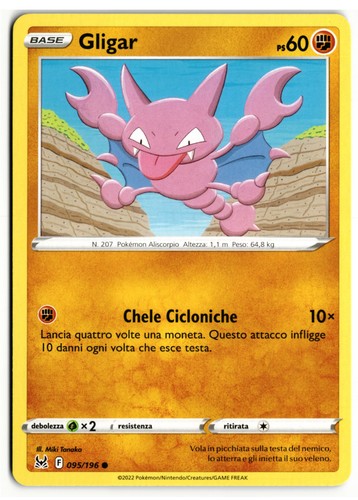 Pokémon gligar 095 - pokémon, 095/196