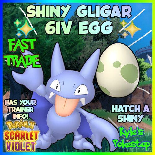 6iv shiny gligar egg - 6iv, ✨
