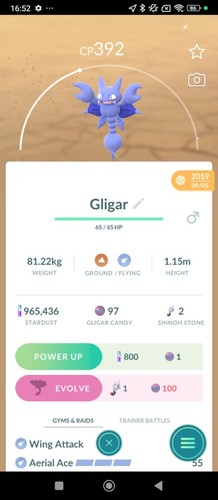 Gligar shiny scorplane - gligar, shiny/scorplane