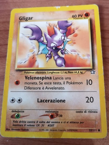 Pokémon gligar comune - gligar, 59/111