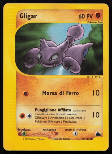 Pokemon tcg gligar 144 - pokemon, 59/144