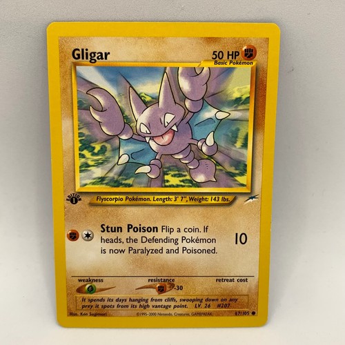 Pokemon tcg gligar - tcg, 67/105