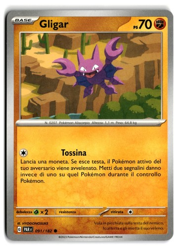 Pokémon gligar 091 182 - pokémon,
