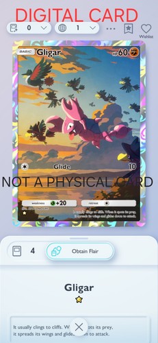 Gligar pokemon pocket mobile - gligar,