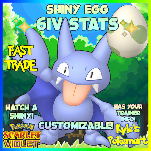6iv shiny gligar egg - 6iv,