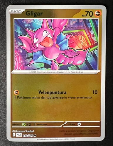 Carta pokemon gligar - gligar, reverse
