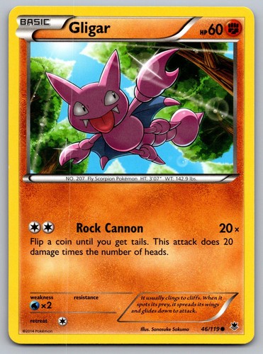 Gligar 119 common - gligar, phantom