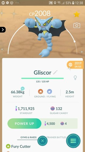 Shiny gliscor gligar - shiny, (gligar