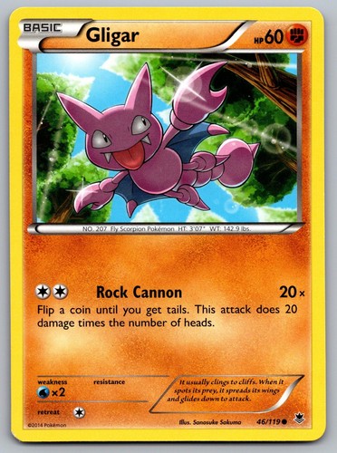 Gligar 119 common - gligar, phantom