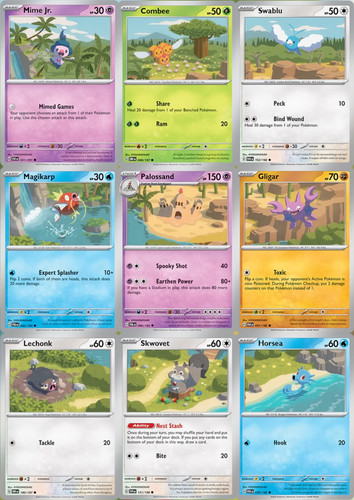 Set pokemon cards quadretto - 9,