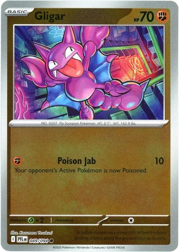 Gligar reverse holofoil pfl - reverse,