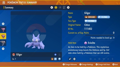 Gligar shiny non - non,