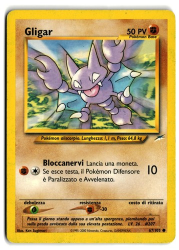 Pokémon gligar 105 neo - pokémon, 67/105